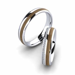 Wedding Rings: 0.336 Carat White Silver Zirconia Wedding Ring Peaceful Twinkle 5 mm GLAMIRA NZ