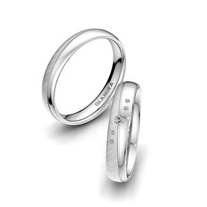 Wedding Rings: 0.062 Carat White Silver Zirconia Wedding Ring Romantic Trust 4 mm GLAMIRA NZ