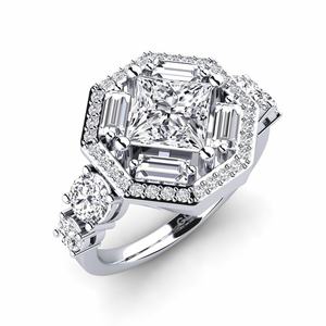 1.25 Carat Princess cut 18ct White Gold Diamond Engagement Ring Ardelia GLAMIRA NZ