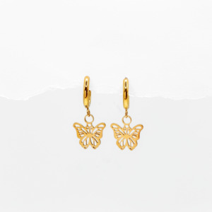 Butterfly Filigree Huggies