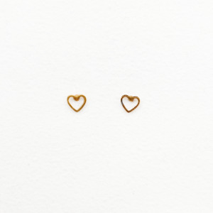 Hollow Heart Studs