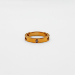 Mixed Crystal Screw Band Ring - (Medium / 4mm)