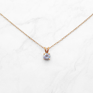 Classic Solitaire Necklace