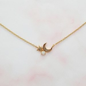 Dancing On The Moon Opal Necklace