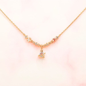 Saturn Charm Necklace