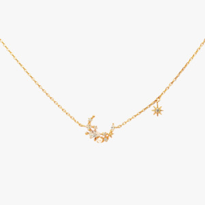 Night Sky: Over The Moon Necklace