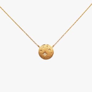 Night Sky: Stardust Disc Necklace