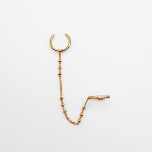 Bobble Chain Earring Cuff