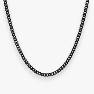 Black Cuban Link Necklace
