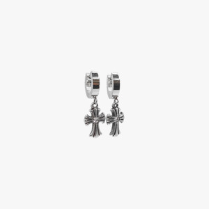 Men: Chrome Crucifix One Touch Hoops