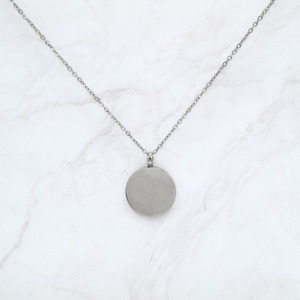 Large Engravable Disc Pendant