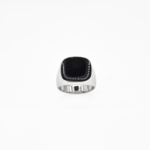 Black Stone Signet Ring