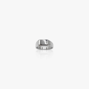Mens Rings: Classic Rectangle Signet Ring