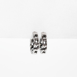Mens Earrings: Cuban Chain Hoops