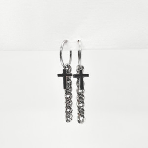 Mens Earrings: Design Faith Chain Earrings
