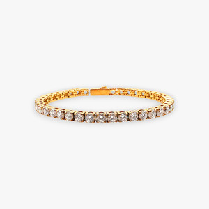 Mens Bracelets: Cubic Zirconia Tennis Bracelet (4mm)