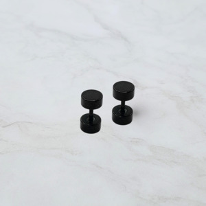 Mens Fake Plugs: 6mm Fake Plug Earrings