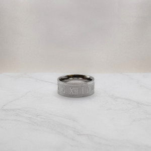 Roman Numeral Band Ring