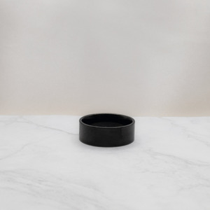 Matte Black Band Ring