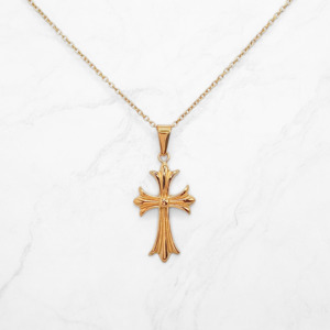 Gifts Under 100: Chrome Design Faith Necklace