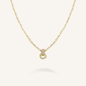 Rosefield Bow Link Studs Necklace