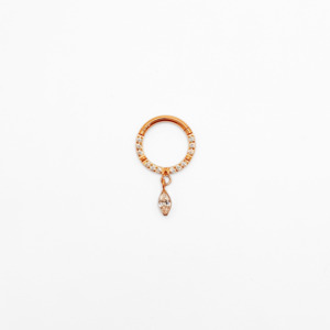 Marquise Dangle Piercing Hoop