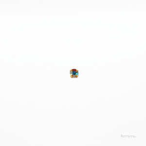 Coloured Crystal Nose Pin - 2mm