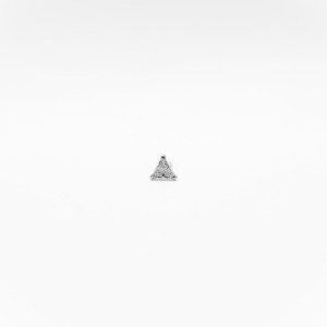 Nose And Septum: Crystal Triangle Nose Pin