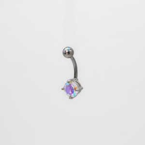 7mm Solitaire Belly Bar