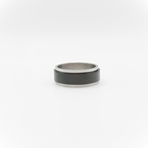 Black Hues: Black Spinner Ring