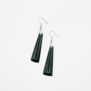 Adze Greenstone Earrings