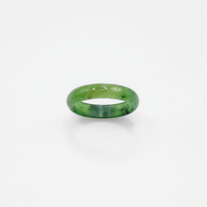 4mm Rounded Band Greenstone Ring
