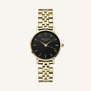Rosefield: The Small Edit - Gold / Black Dial