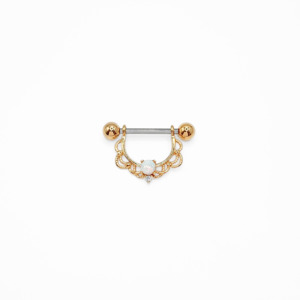 Nipple: Opal Filigree Nipple Bar
