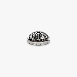 Men: Crucifix Signet Ring