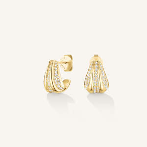 All: Rosefield - Pave Striped Studs