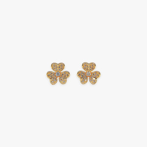 Studs: Petal Blossom Sparkle Stud Earrings