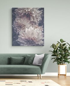 Cafe au Lait Dahlia Glass Art - Glassography & Florals
