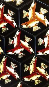 Products: Bernie Salmon - Three Crossed Fish