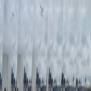 Laminated Safety Coloured Textured Glass: Bronze Narrow Reeded Laminate