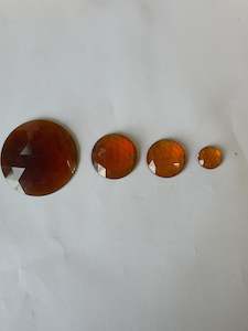 Jewels Nt: Round Amber Faceted Jewels T