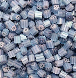 Millefiori Nt: Purple Flowers O (4/5mm)