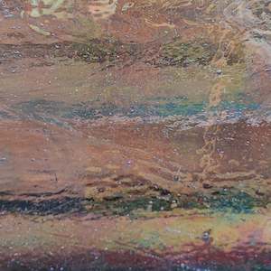 96 Coe Iridised Luminescent Glass: Clear / Blue T