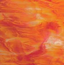 Oceanside Opal: White / Orange-Red O