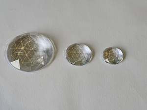 Round Clear Faceted Jewels T