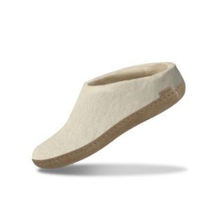 The Slip On: The leather slip-on white