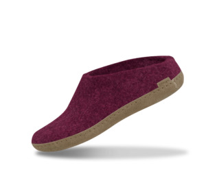 The leather slip-on cranberry