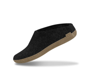 The Slip On: The leather slip-on charcoal