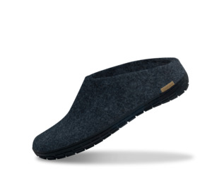 The black rubber slip-on denim