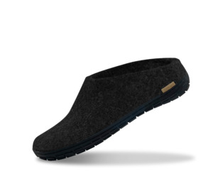 The Slip On: The black rubber slip-on charcoal